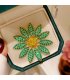 XSB170 - Green Flower Saree Brooch